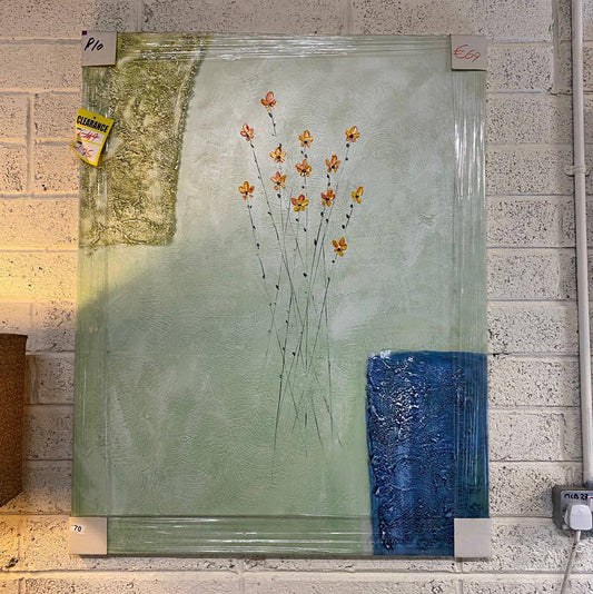 Abstract Flower Canvas Painting