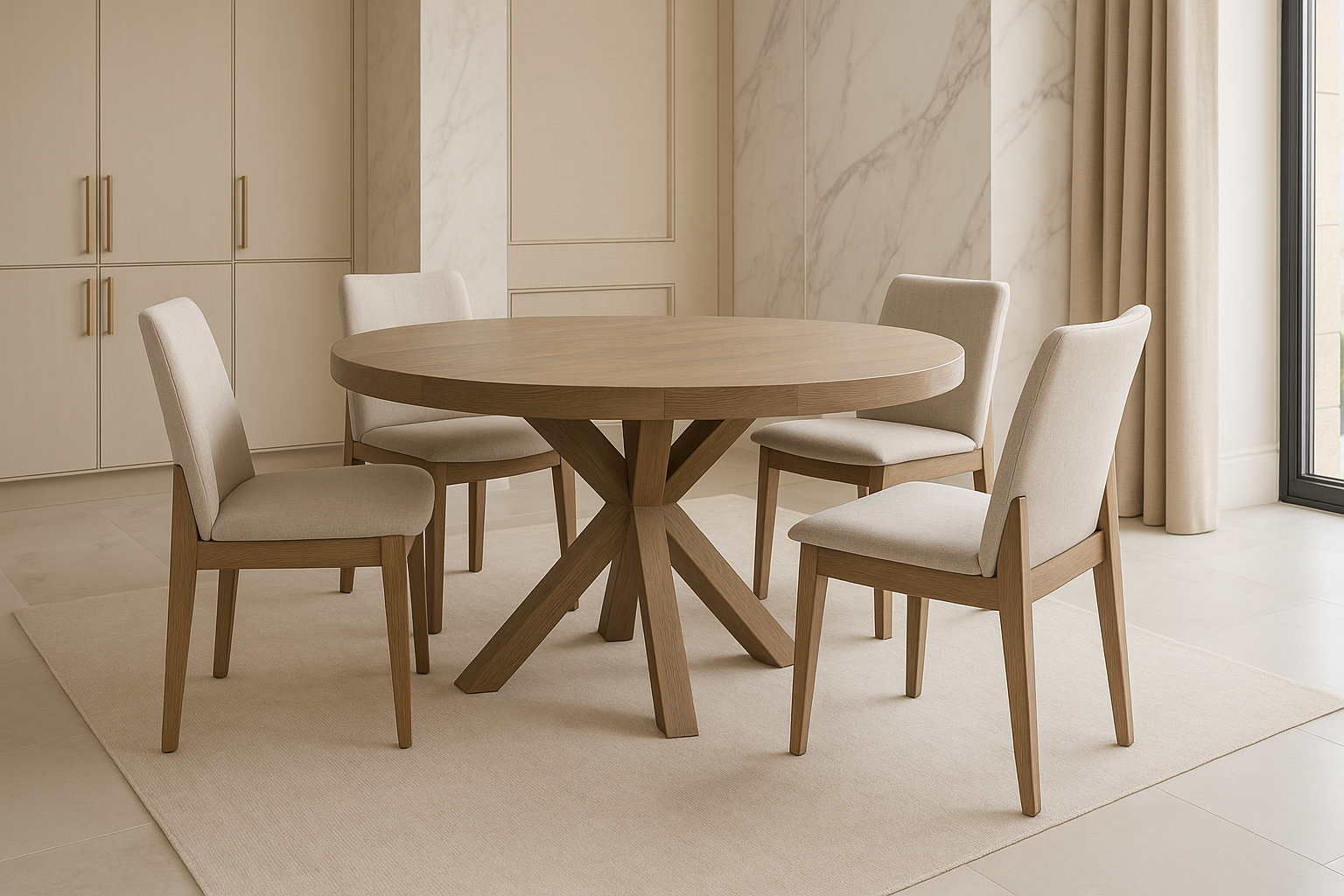 Fabien Round Dining Set - Luxury Interiors