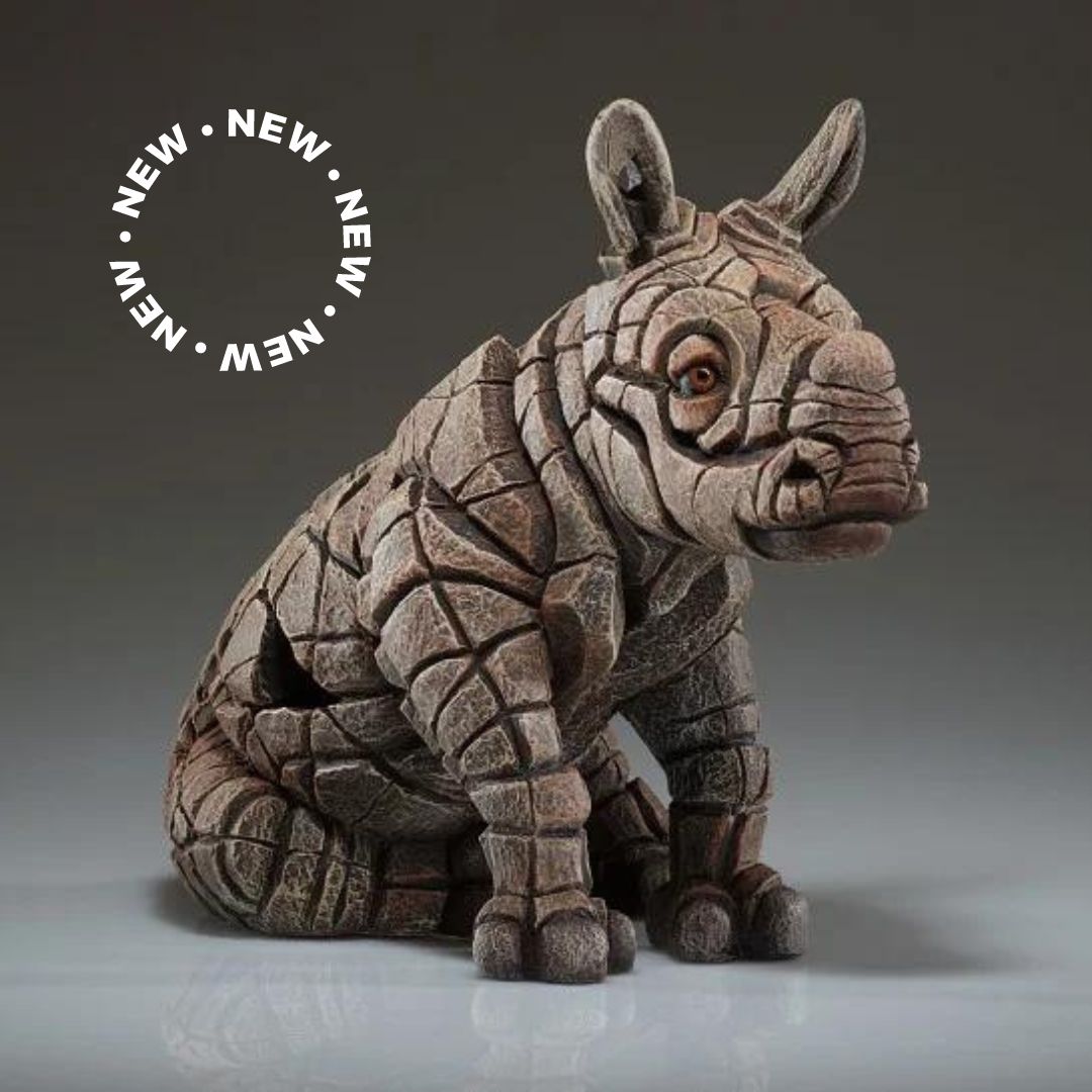 Edge Sculpture Rhinocerous Calf Figure - Luxury Interiors