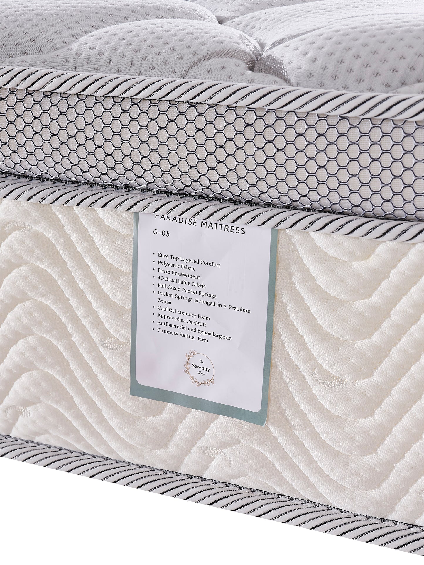 Paradise Medium-Firm Mattress - Luxury Interiors