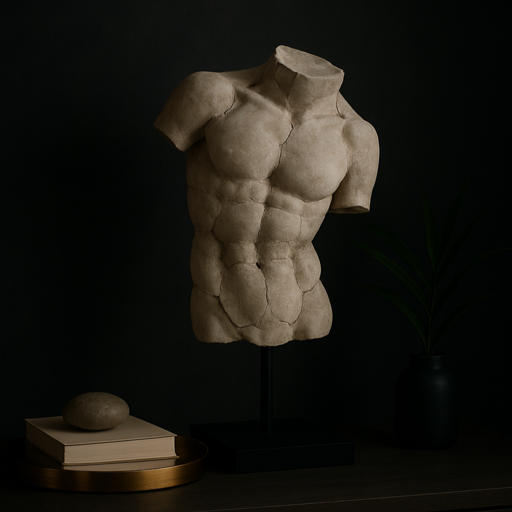 Aurelian Fragmented Male Torso Sculpture - Luxury Interiors