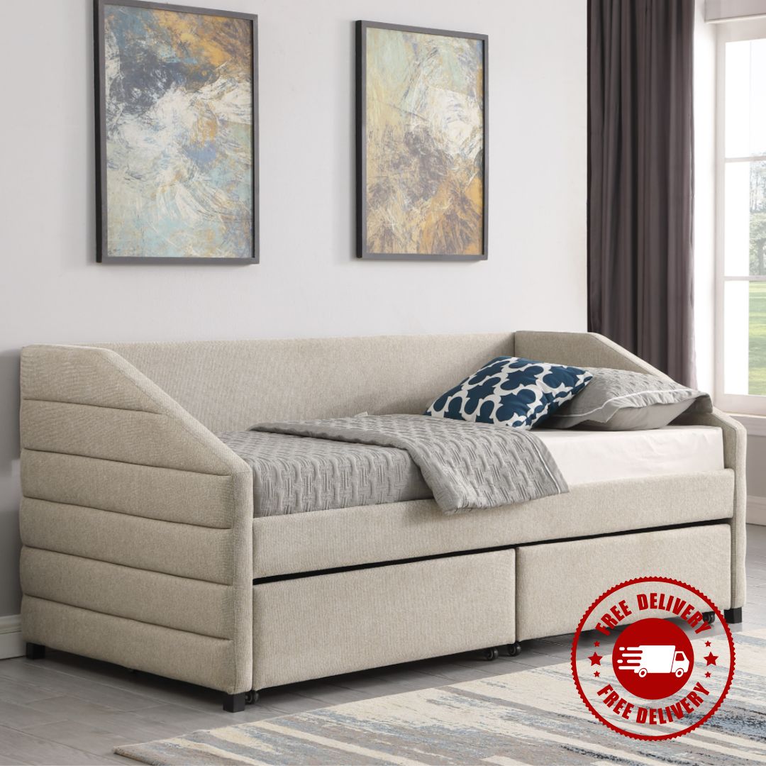 Daybed Beige/Grey - Luxury Interiors