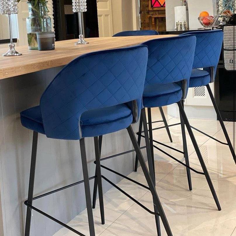 Skerries Velvet Bar Stools (PAIR)