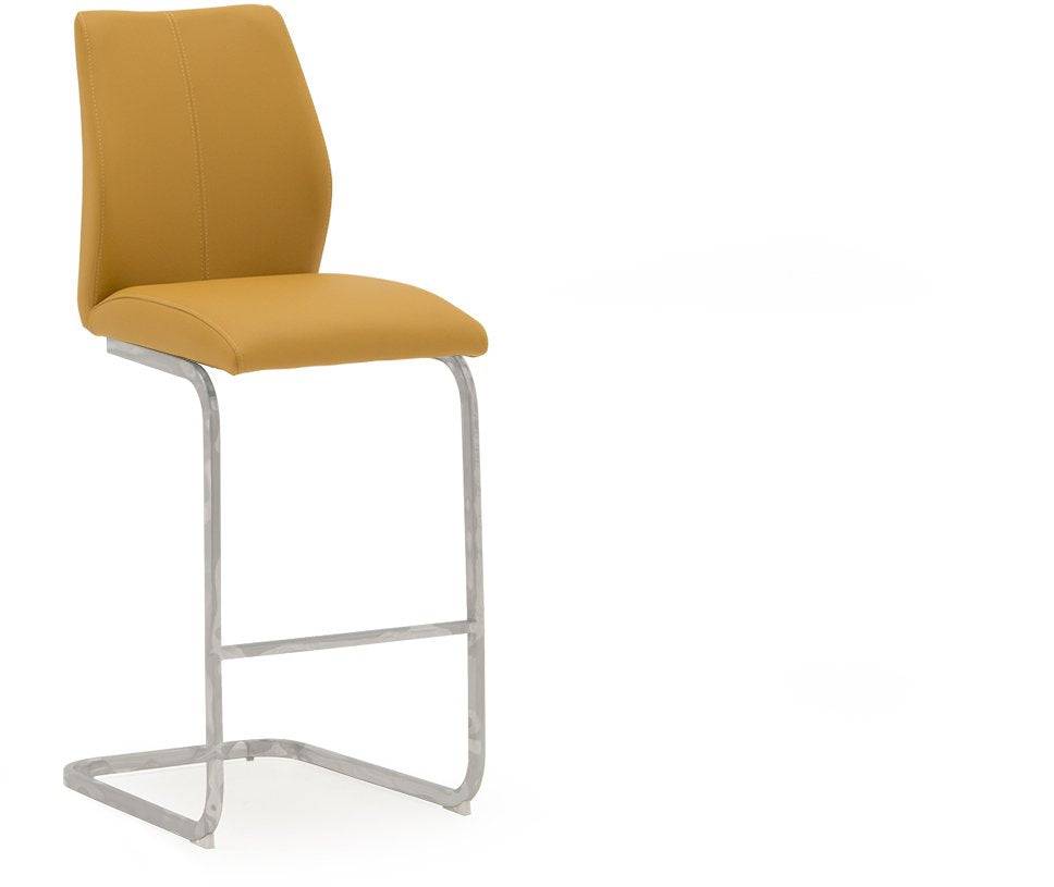 Elis Chrome Leg Bar Stools (pair) - Luxury Interiors