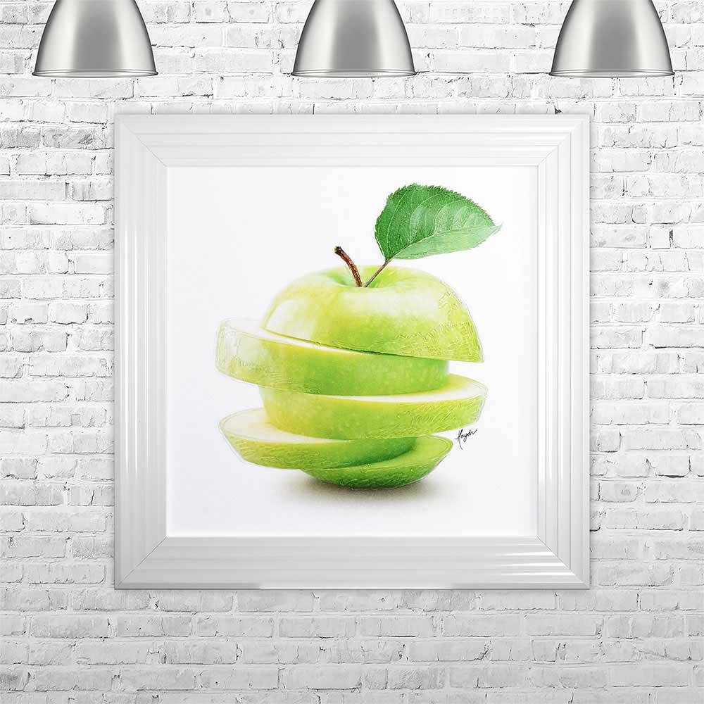 Sliced Apple 75cm x 75cm