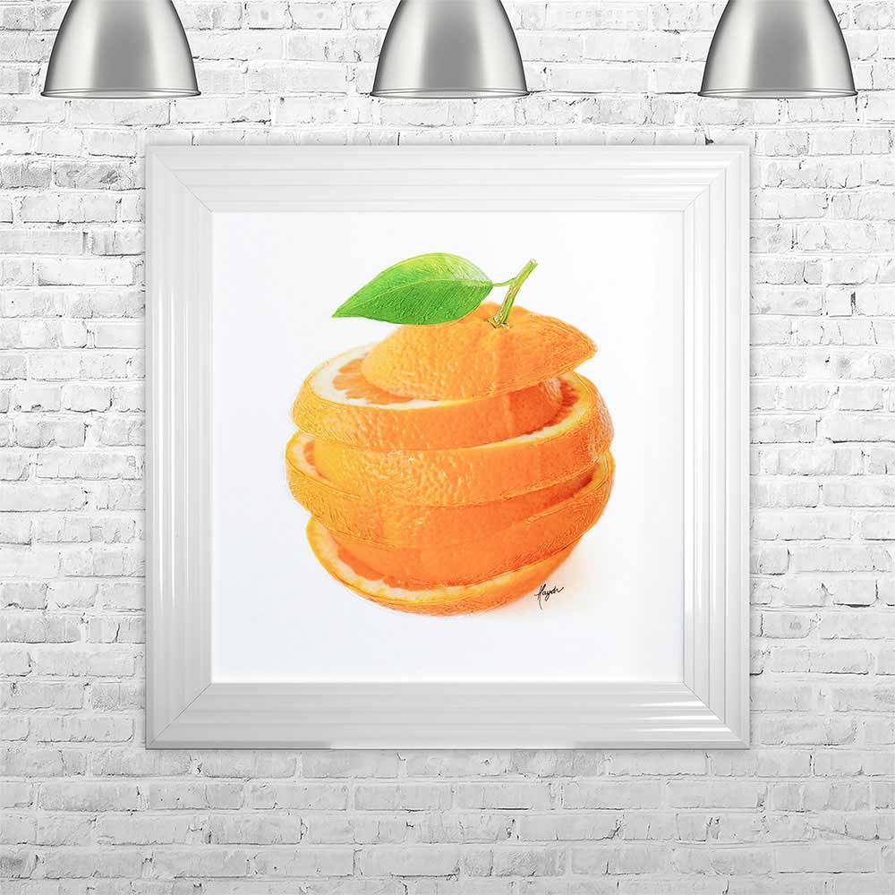 Sliced Orange 75cm x 75cm