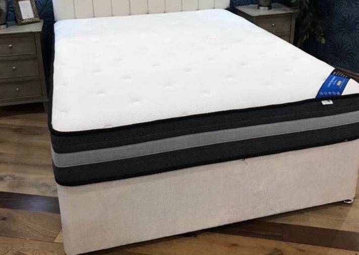 Katie Luxury Velvet Bed Mink, Silver, Gas Lift Storage - Luxury Interiors