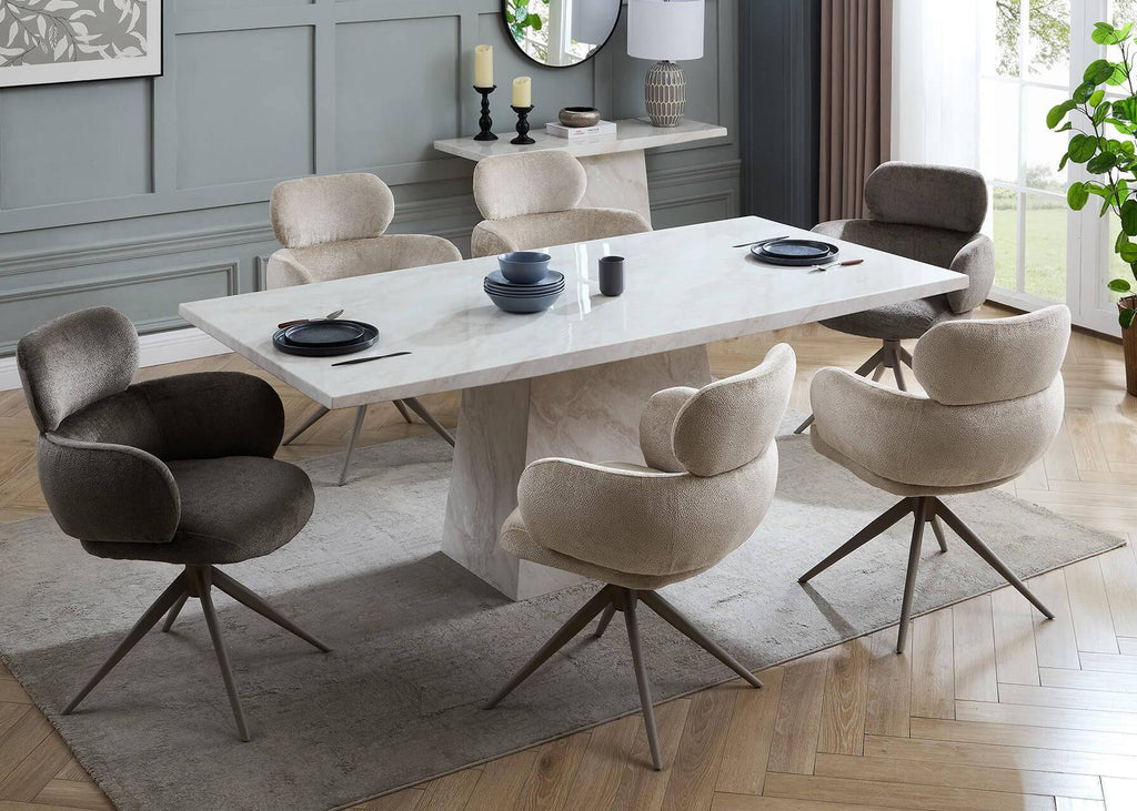 Apollo 1.6m Dining Set - Luxury Interiors
