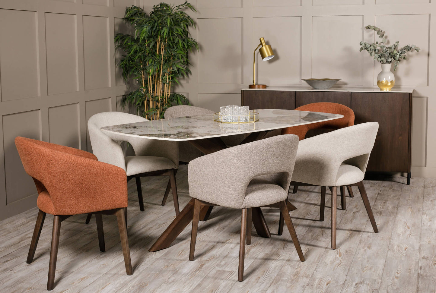 Ariya 1.8m Dining Set - Luxury Interiors