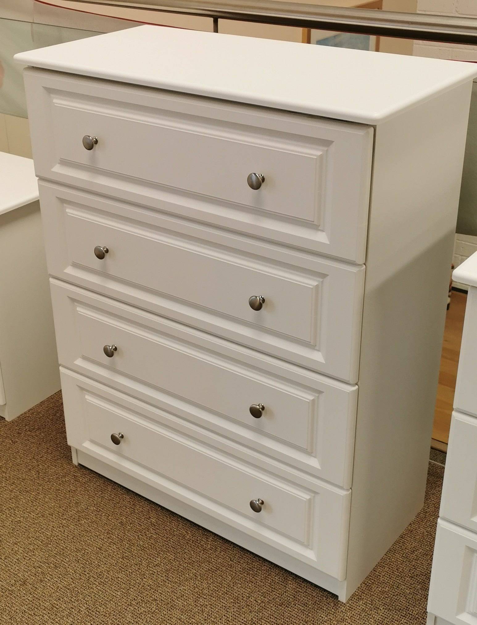 Boyne Ivory 4 Drawer Chest - Luxury Interiors