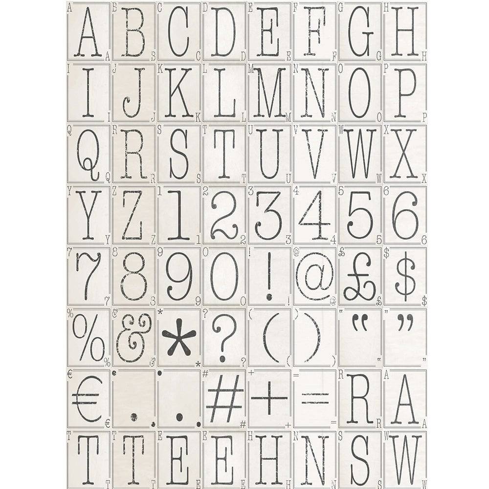 Wall Creative Collage Typo 2 64 piece Wallpaper Product Code: C64P-TYPO-002