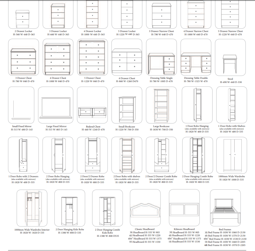 Greystone & Truffle Bedroom Collection