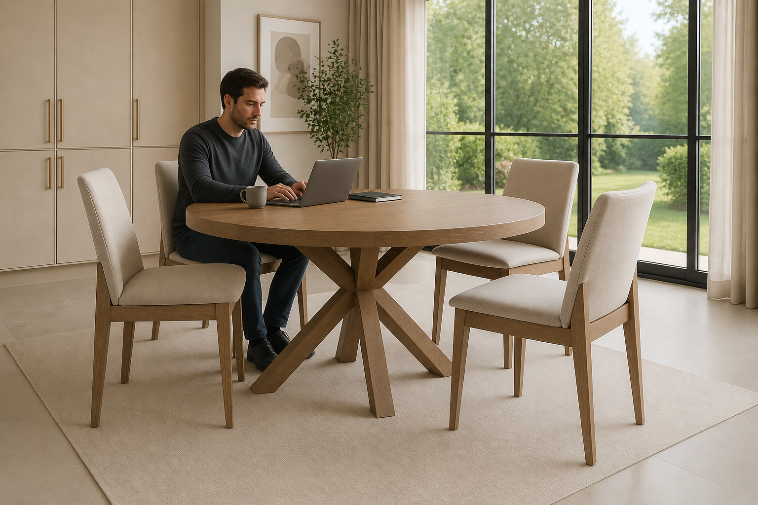 Fabien Round Dining Set