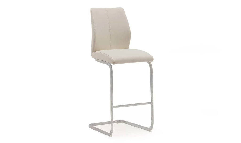 Elis Chrome Leg Bar Stools (pair) - Luxury Interiors