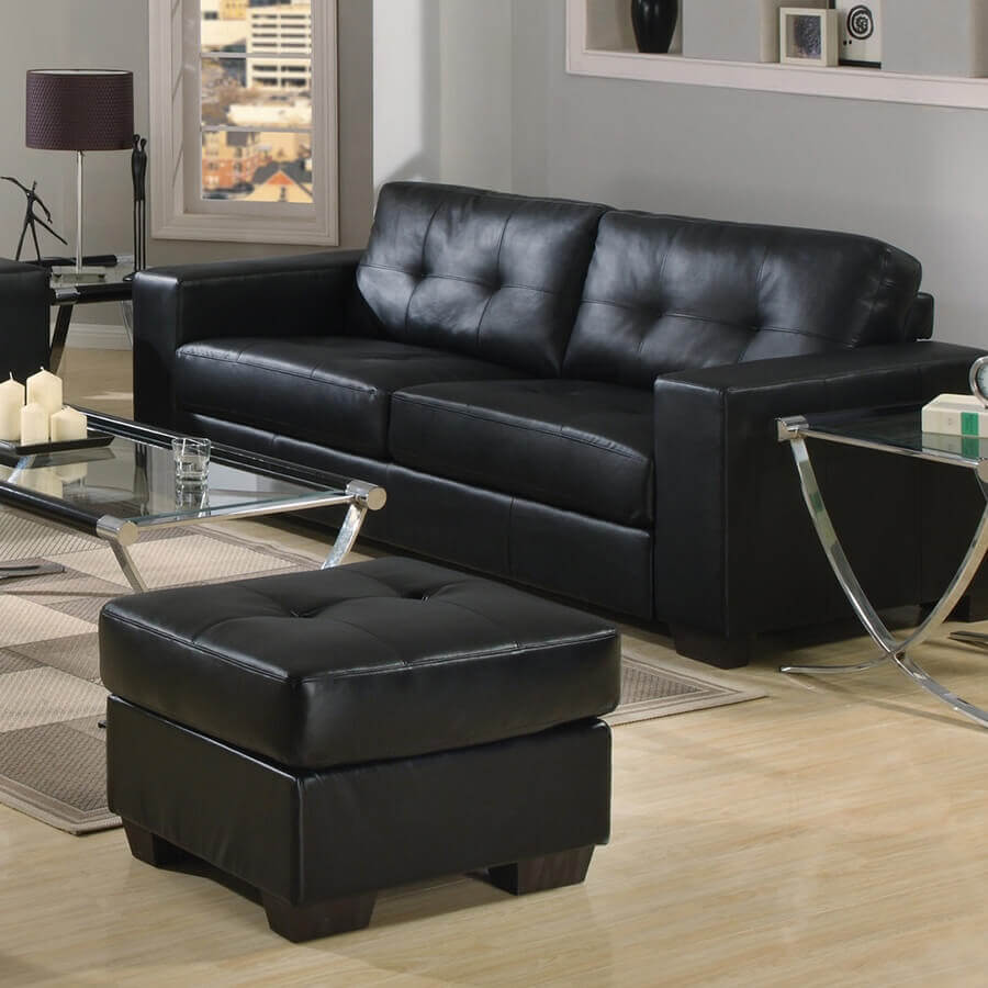 Gemona Black Leather Aire Suite - Luxury Interiors