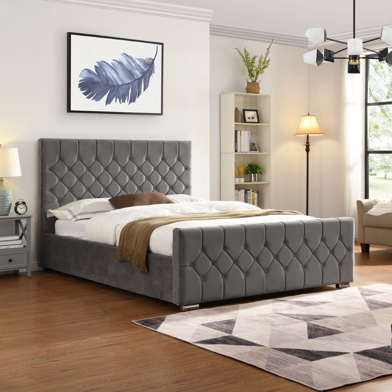 Glinda Grey Bed