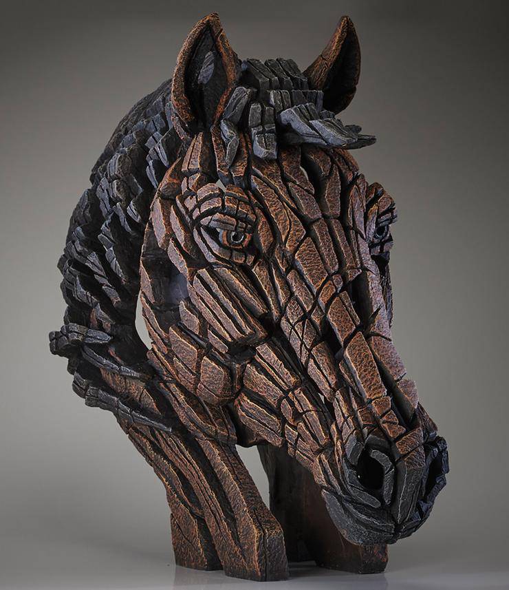Edge Sculpture Horse Head Bust - Luxury Interiors