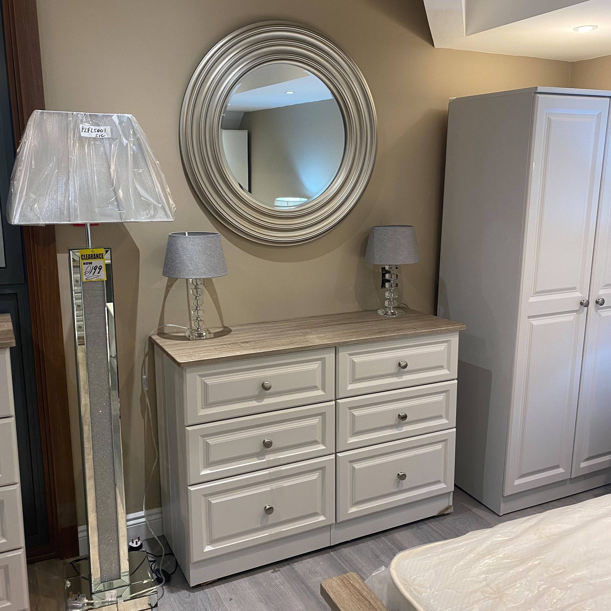 Greystone & Truffle Chest - Luxury Interiors