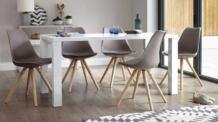 White Plastic Tub Dining Chairs (Pair) - Luxury Interiors