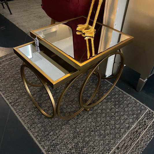 Winston Nest of Tables Gold - Luxury Interiors