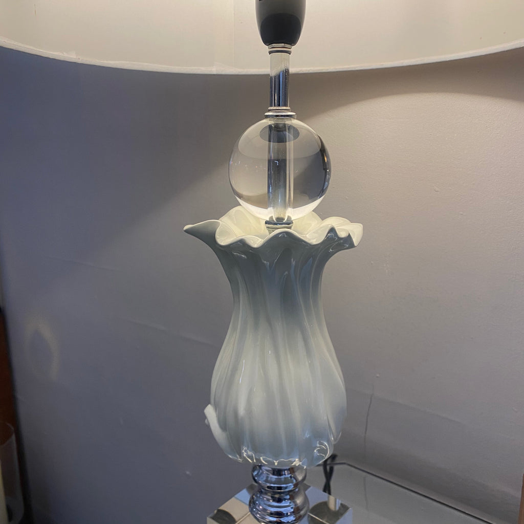Dion Cream Table Lamp - Luxury Interiors
