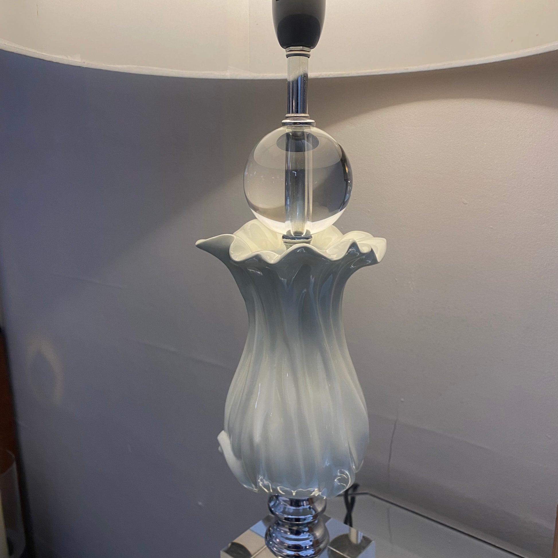 Dion Cream Table Lamp - Luxury Interiors