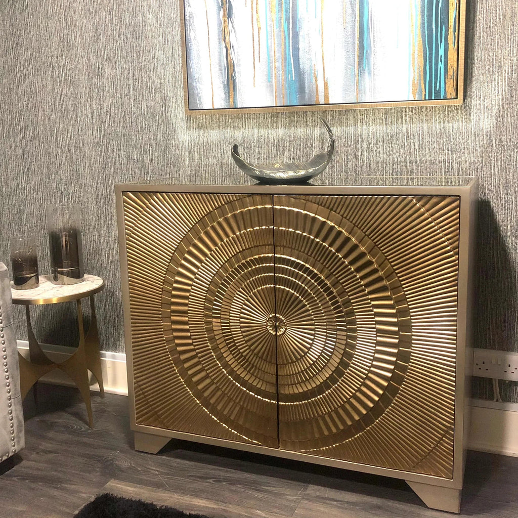 Frenso 2 Door Sideboard Gold - Luxury Interiors