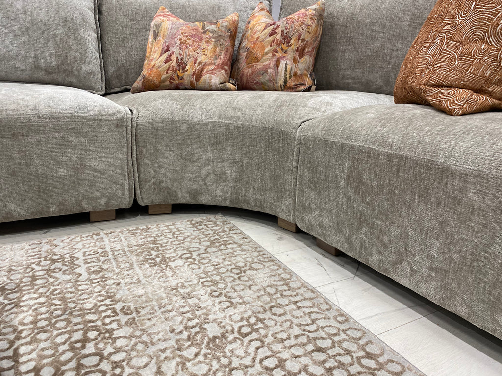 Bobbi Modular Chenille Corner Sofa - Luxury Interiors