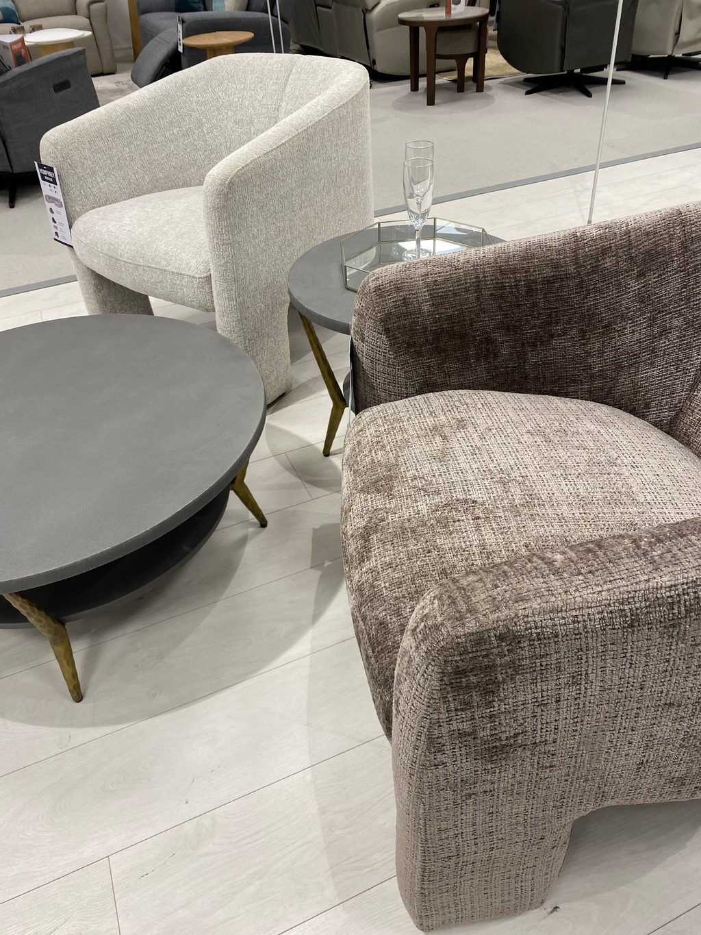 Humphrey Accent Chair Mink - Luxury Interiors