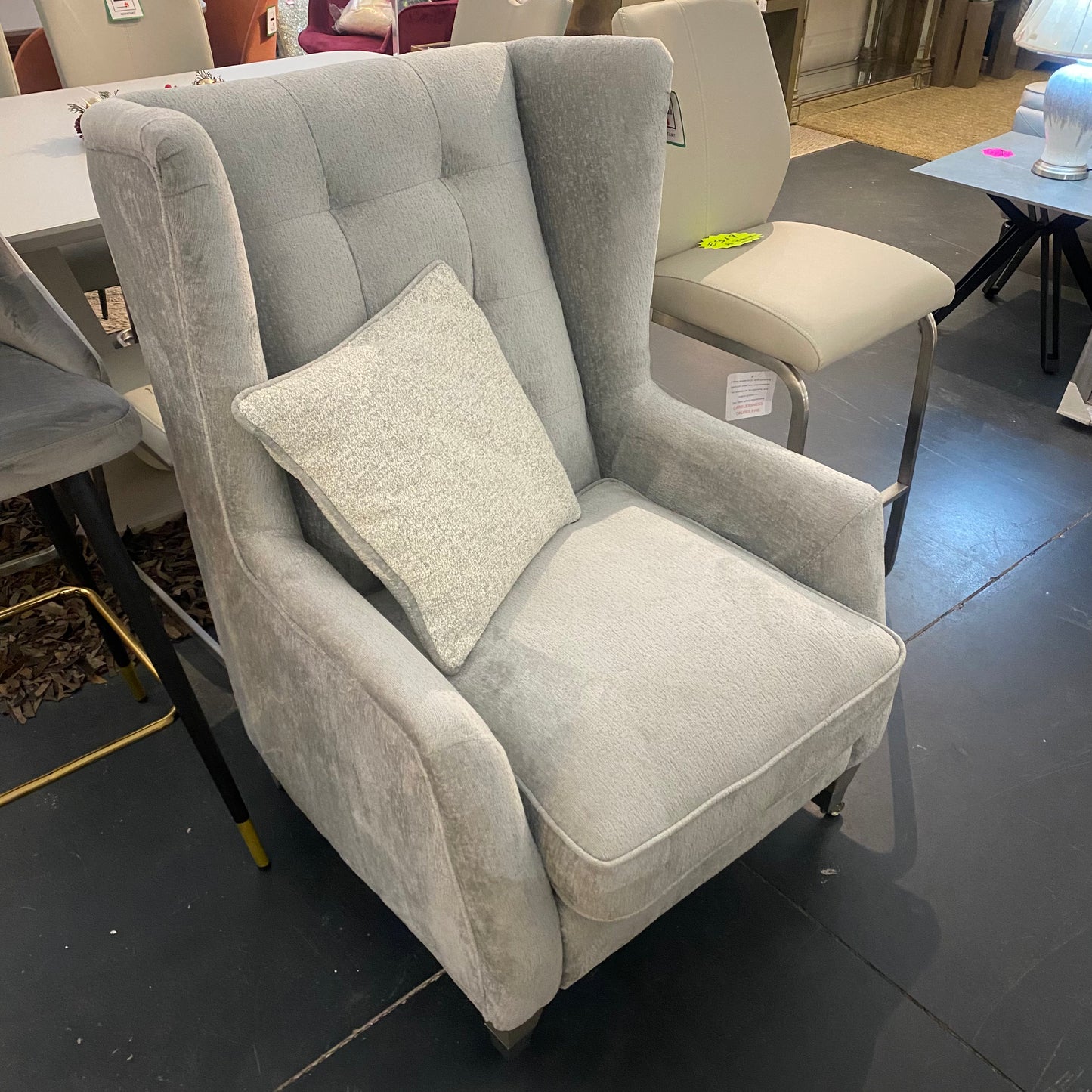 New Belvedere Chenille Throne Armchair - Luxury Interiors