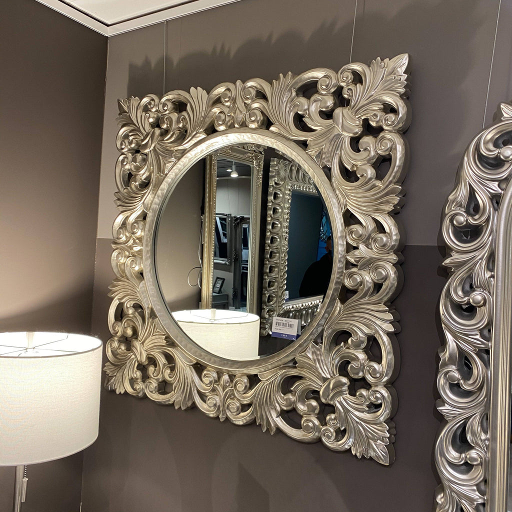 Varina wall mirror square champagne - Luxury Interiors