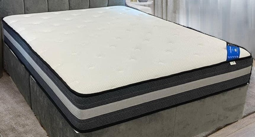 Rebecca Gas-Lift Ottoman Bed Beige