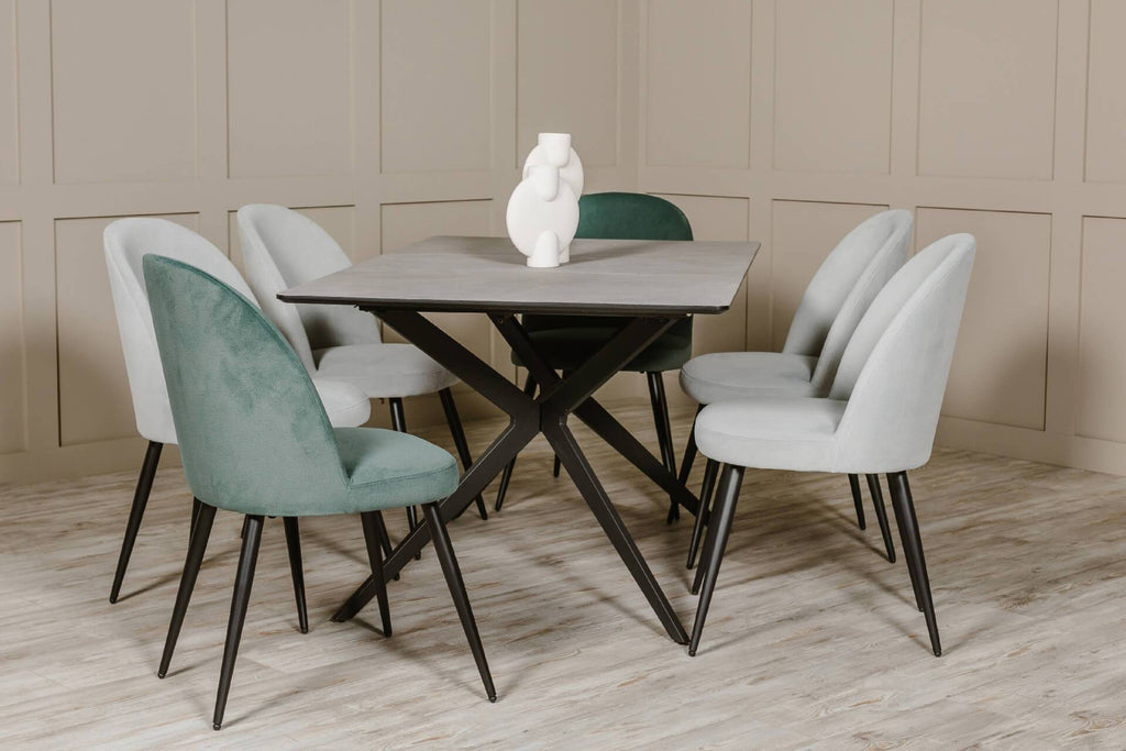 Gabi Velvet Dining Chairs (PAIR) - Luxury Interiors