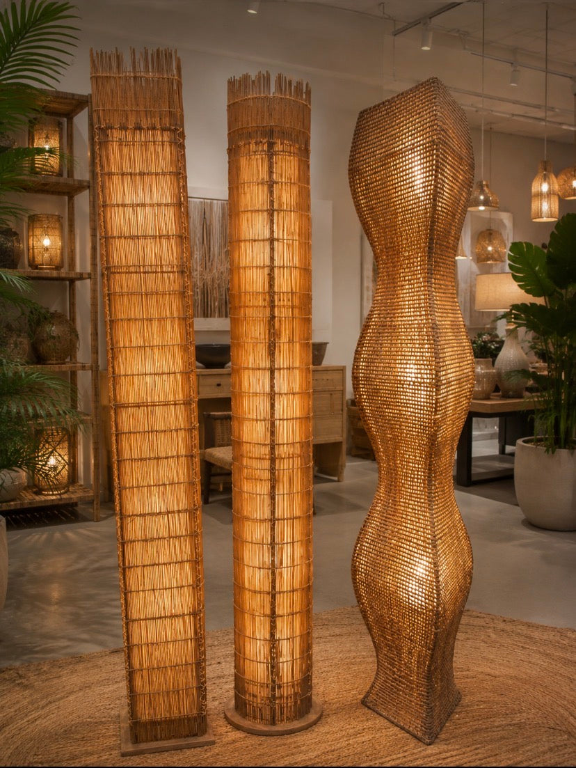 €149.00 Indonesian Wicker Lamps