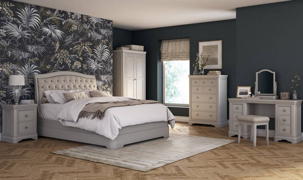 Maria Taupe Tall Chest - Luxury Interiors