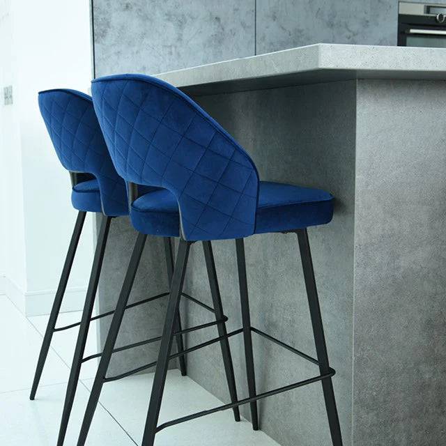 Skerries Velvet Bar Stools (PAIR)