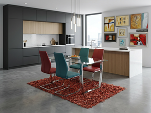 Paris Glass & Stainless Steel Dining Set
