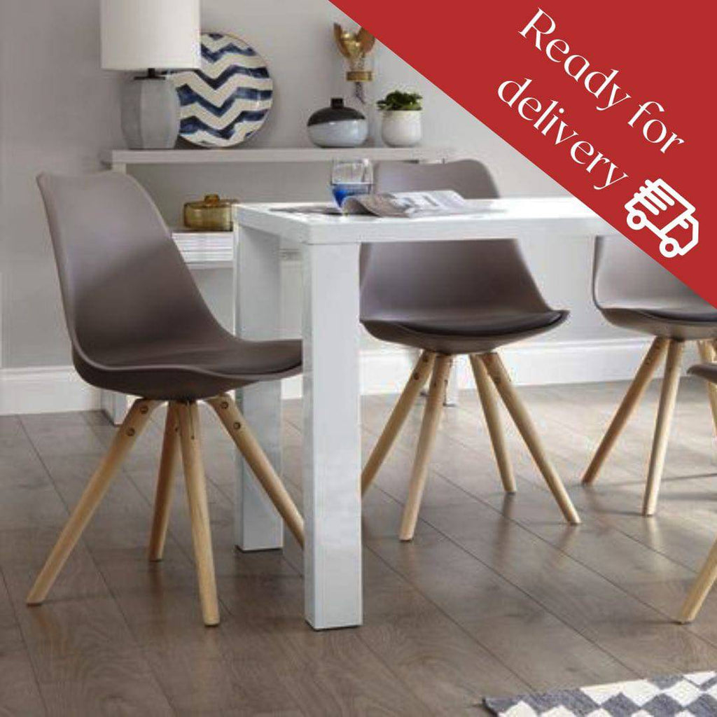 Grey Plastic Tub Dining Chair (Pair) - Luxury Interiors