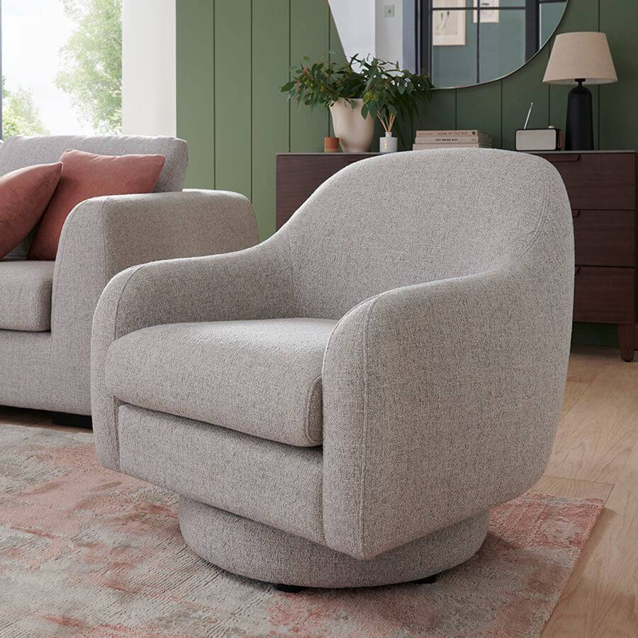 Spancil  Swivel Armchair - Luxury Interiors
