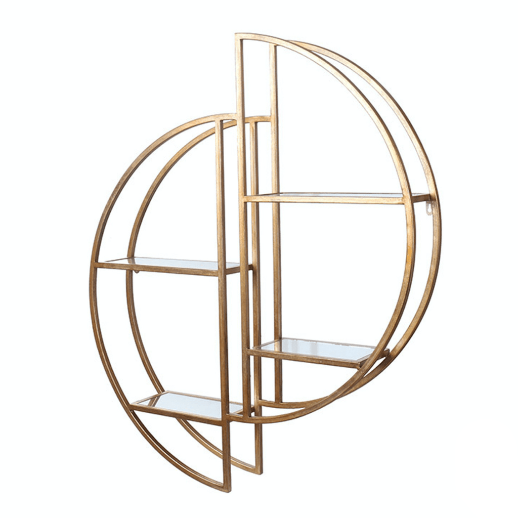 Harriet mirrored wall shelf silver - Luxury Interiors