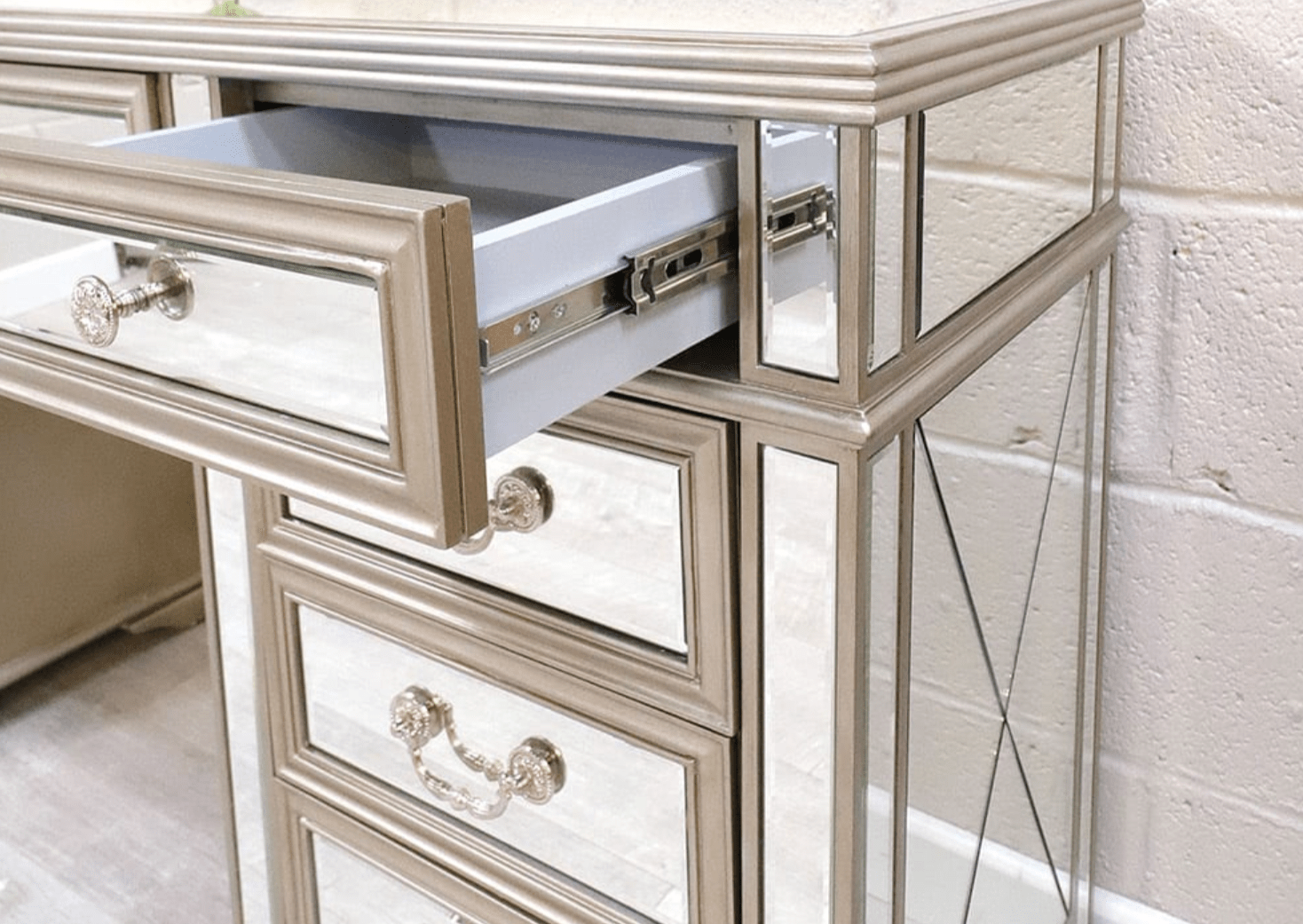 jessica silver dresser Jessica 6-drawer Dresser White