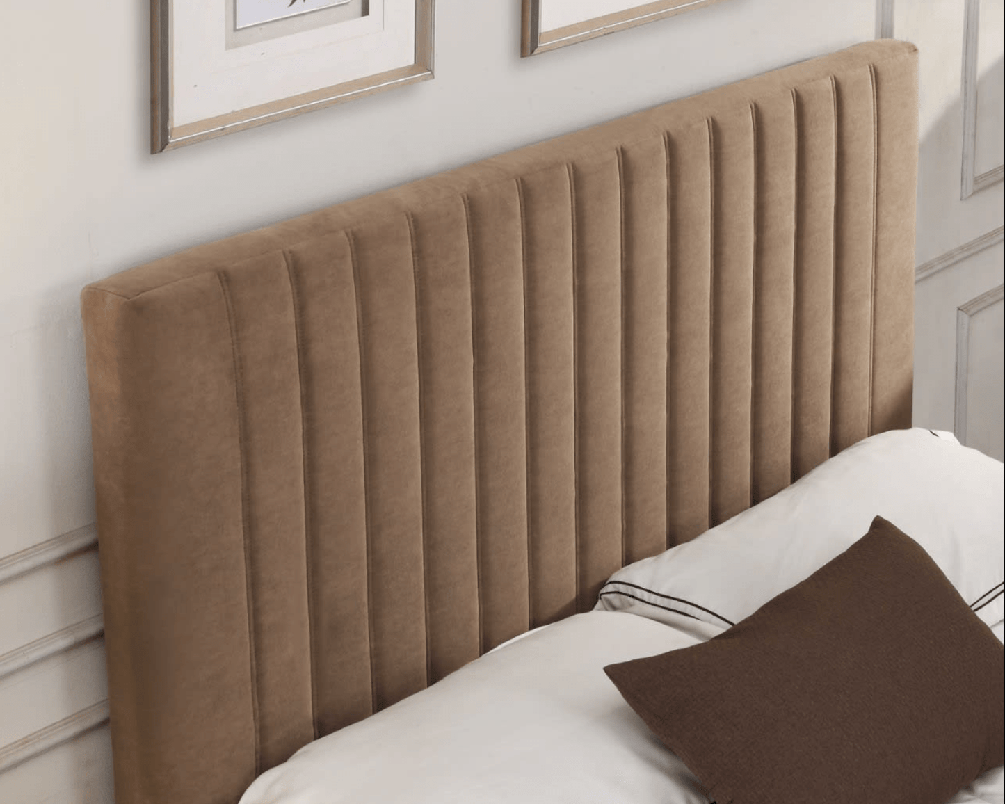 Kerry Beige Gas Lift Storage Bed (FREE DELIVERY )