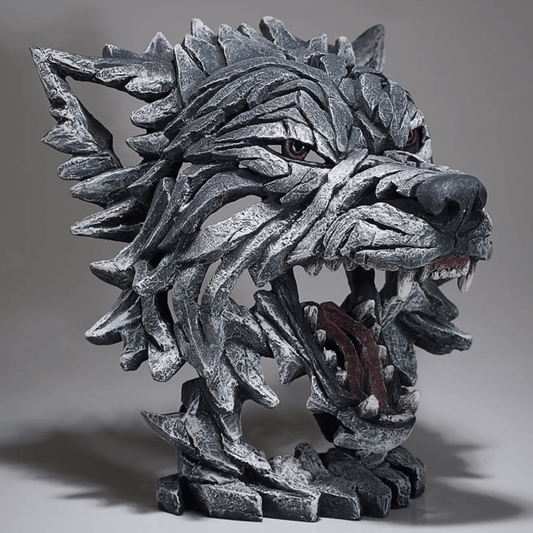 Edge Sculpture Wolf Bust - Luxury Interiors