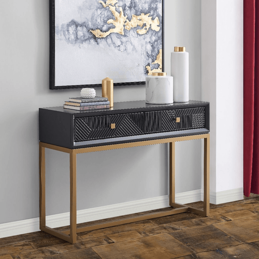 Orleans Black & Gold Console Table