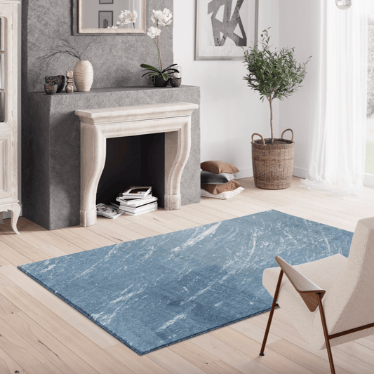 Large Tundra Bohemia Blue Rug