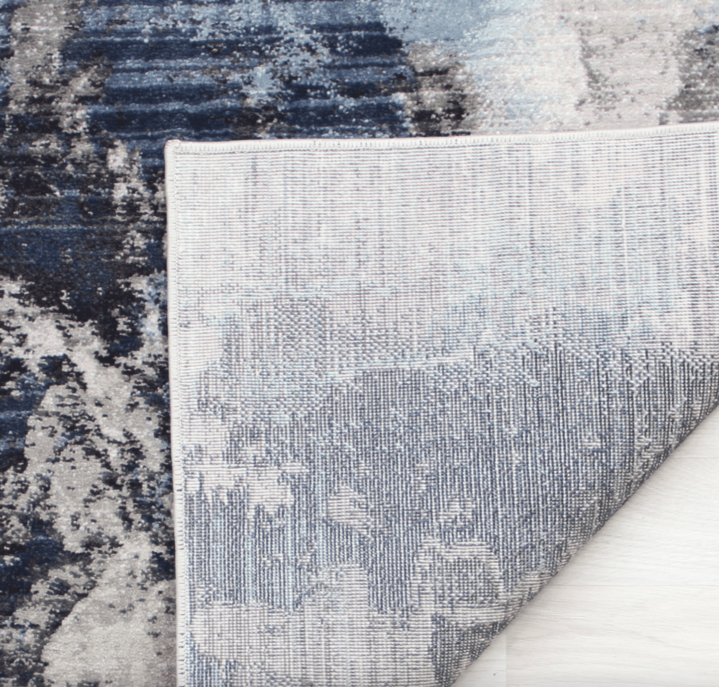 Rukas Blue Tint Modern Rug