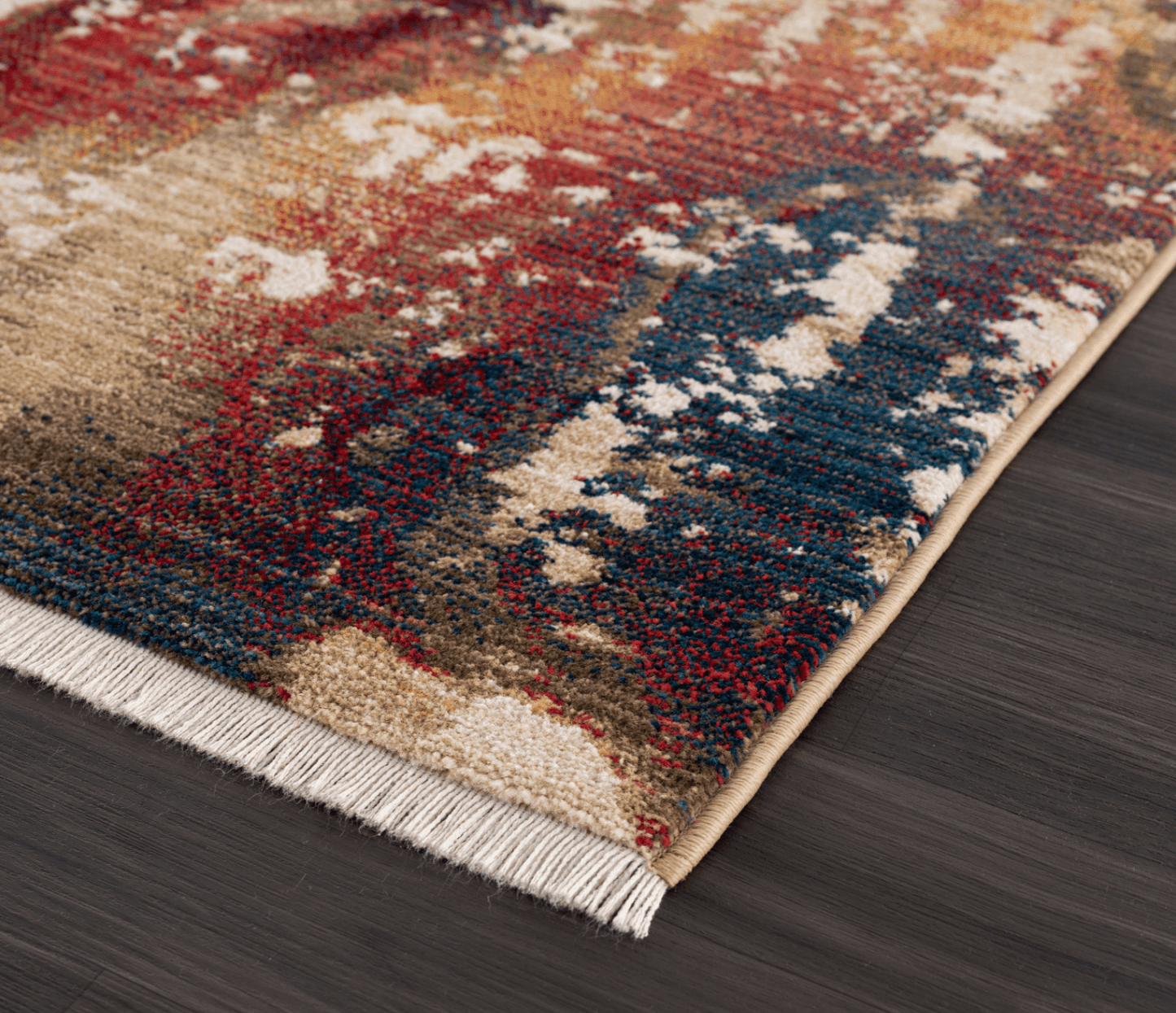 Rukas Orange Tint Modern Rug