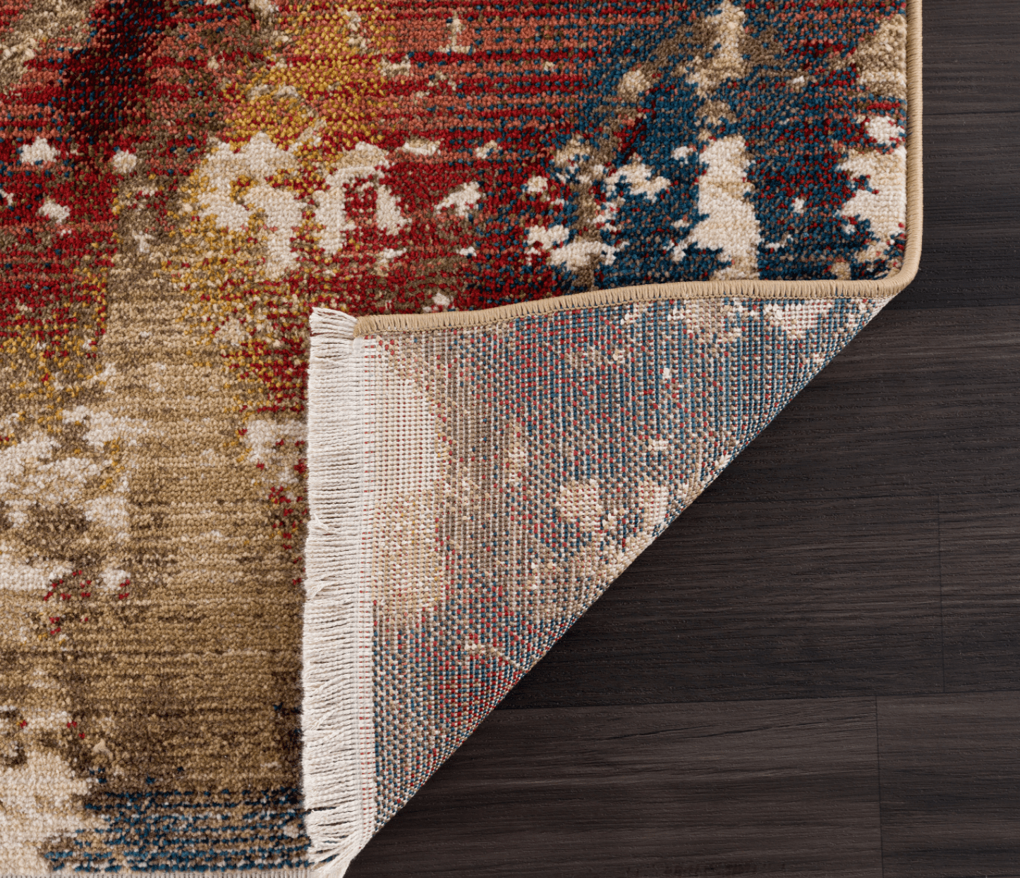 Rukas Orange Tint Modern Rug - Luxury Interiors