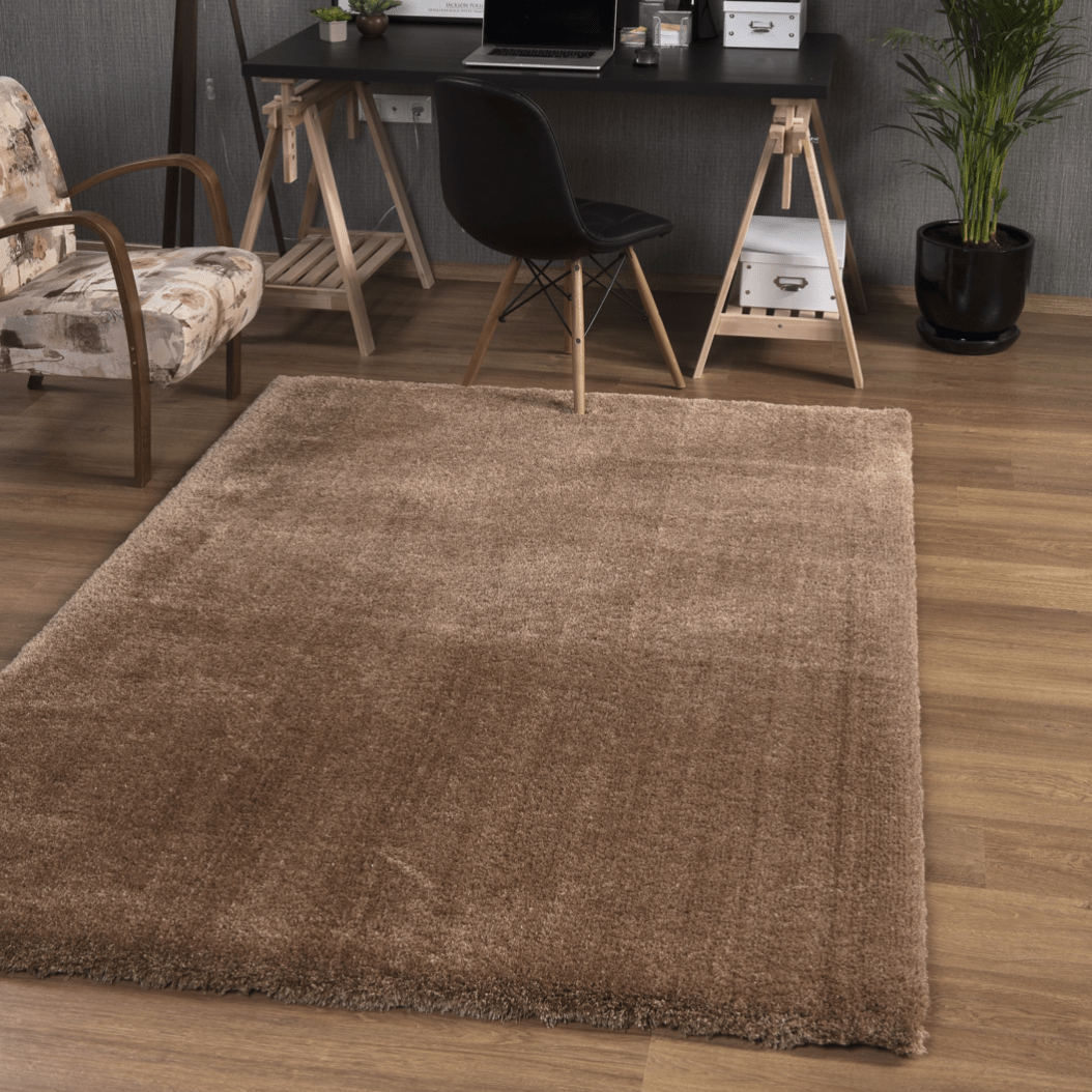 Prada Mink Polyester Shaggy Rug - Luxury Interiors