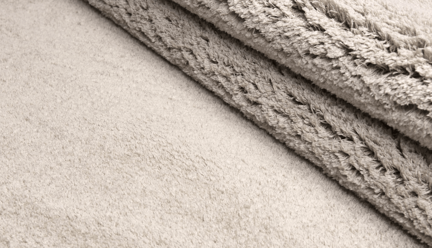 Prada Taupe Polyester Shaggy Rug